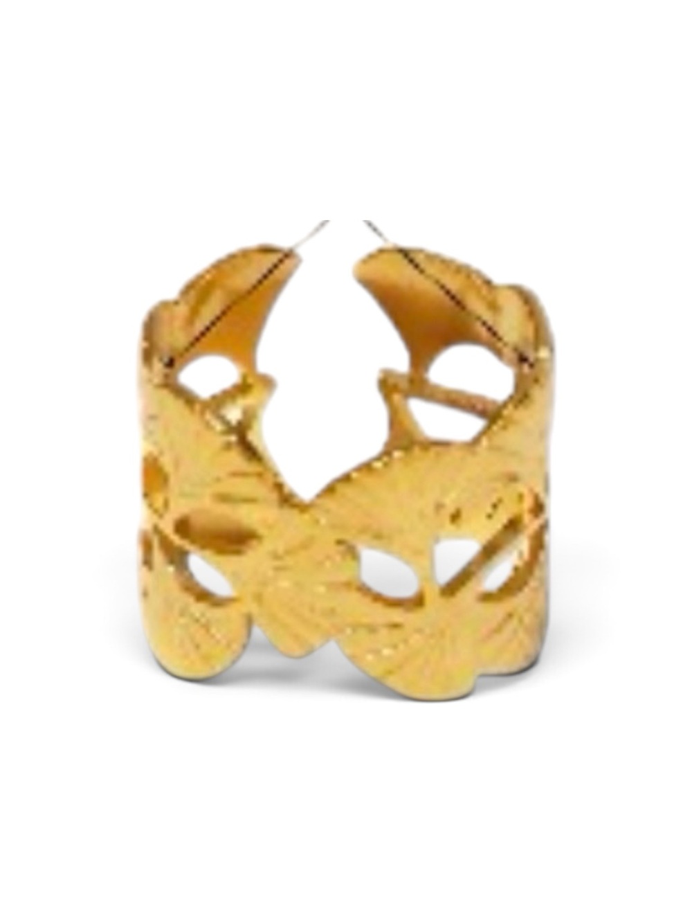 18k Gold plated Floral Cutout adjustable Modern Women’s Ring